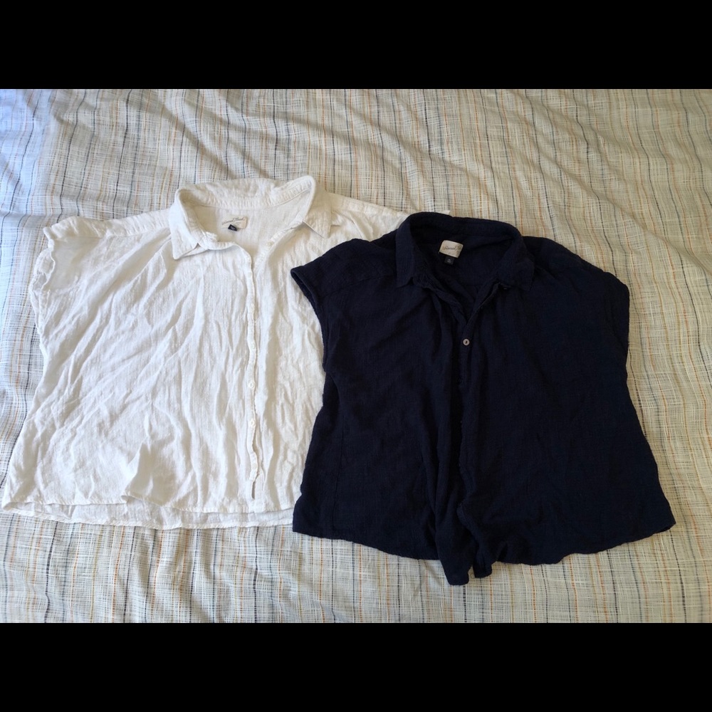 2 for 1! Set of universal thread button down tops